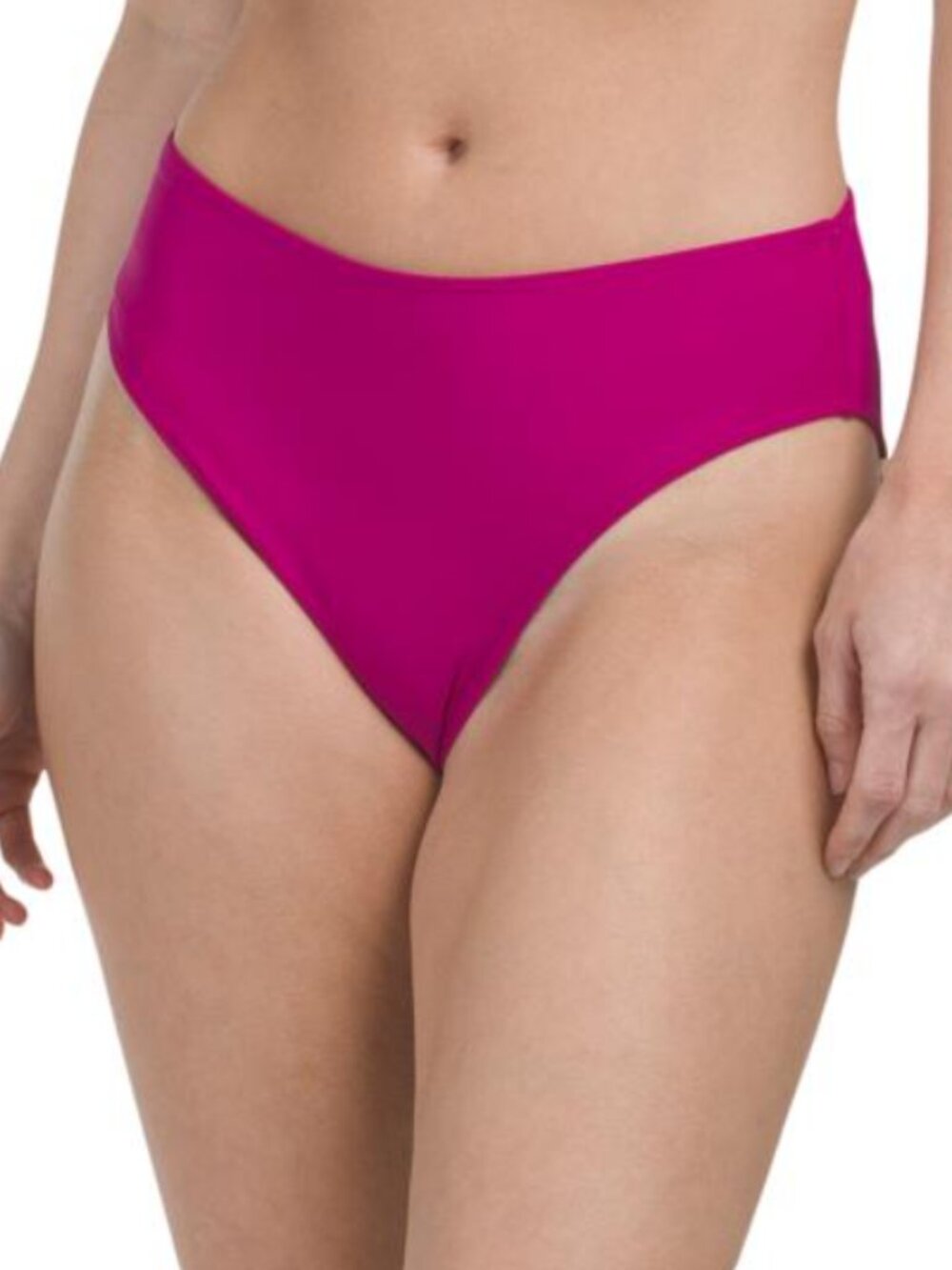 NWT! Summersalt High Leg Mid Rise Bikini Bottoms Dark Pink Plus Size